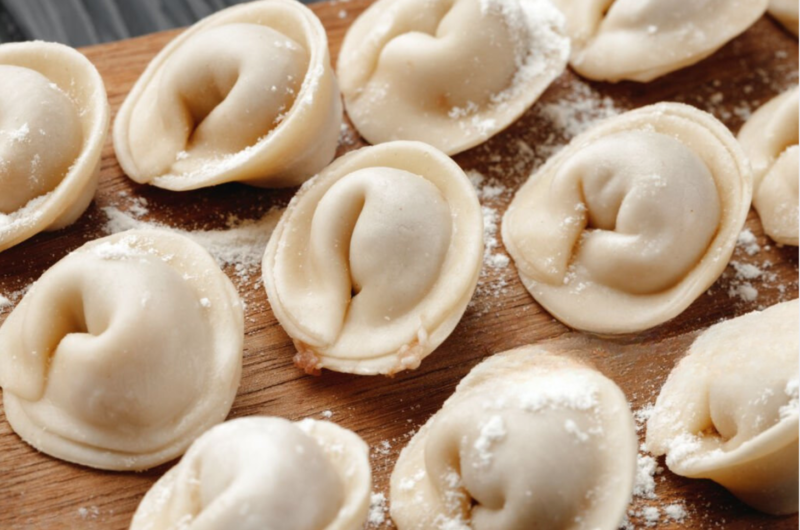 Pasta filled with pumpkin